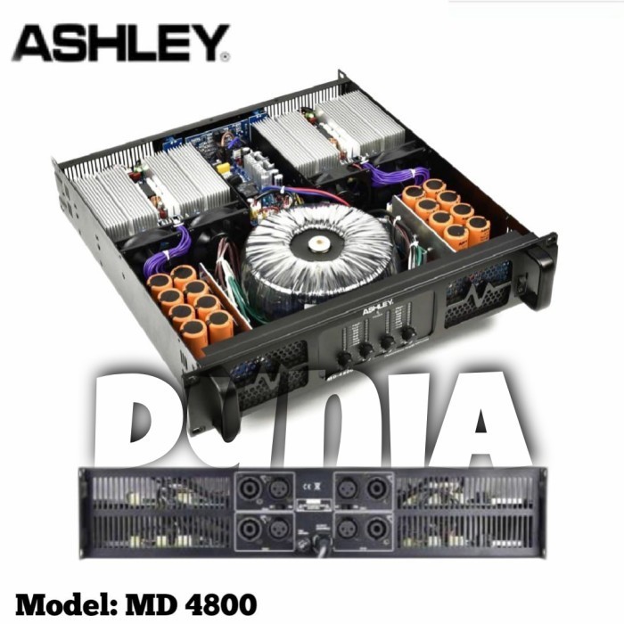 Limited Power Ashley Md 4800 Amplifier Ashley Md4800 - 4 Channel Original Termurah