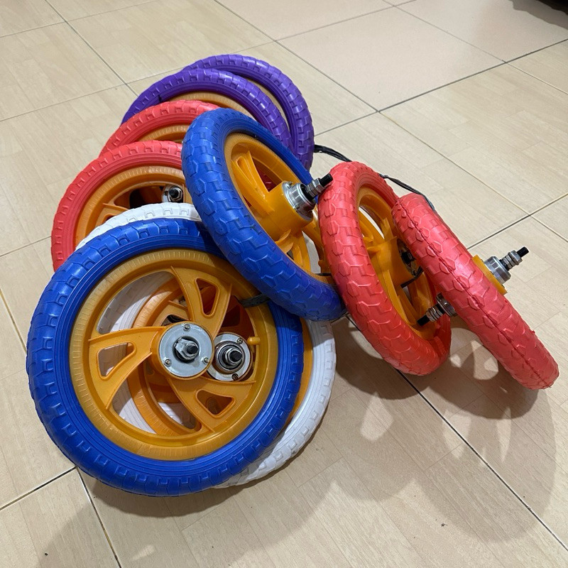 Berjaya Bike - Ban Sepeda Anak Roda Mati BAN MATI Sepasang Ukuran 12 Tire Wheel 12 1/2x2 1/4