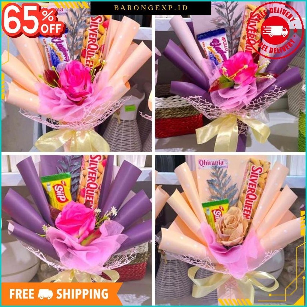 

Bucket Snack / Silverqueen / Kado / Valentine / Murah/ Bunga Cod