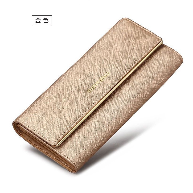 Dompet Kulit Asli Wanita, Kclutch Panjang Kapasitas Besar Tahun Lahir Kulit Sapi