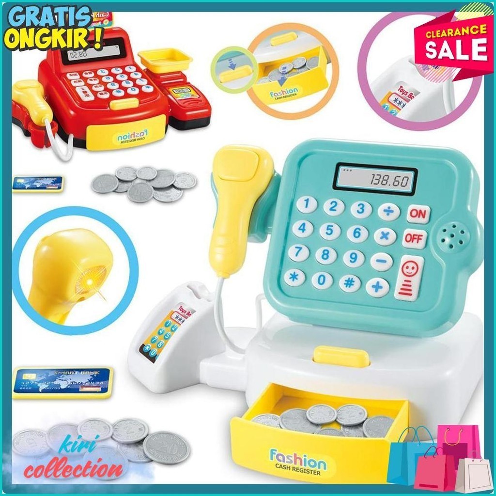

Mesin Kasir Belanja Kalkulator Berhitung/ Cash Register With Caculator/ Cashier Machine / Mainan Edukasi Anak (6.6)