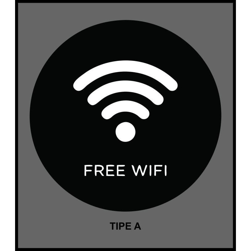 

HOT DEAL FREE WIFI | SIGN BOARD AKRILIK | PAPAN TANDA WIFI | SIGN LABEL WIFI !!!
