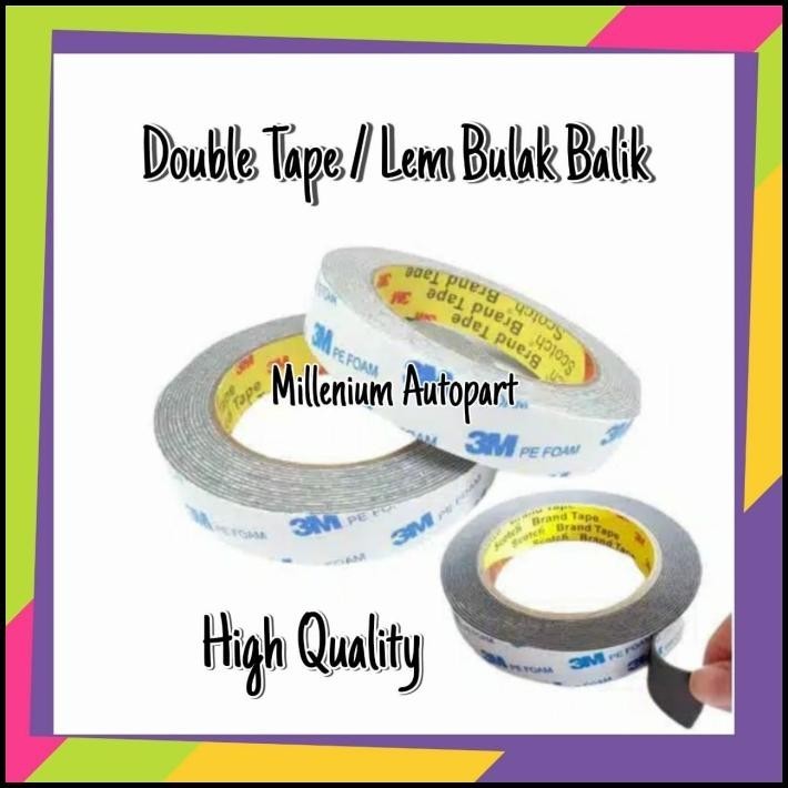 

GRATIS ONGKIR DOUBLE TAPE 3M PE FOAM SOLASI BB BUSA 23MM X 4.5 M HIGH QUALITY !!