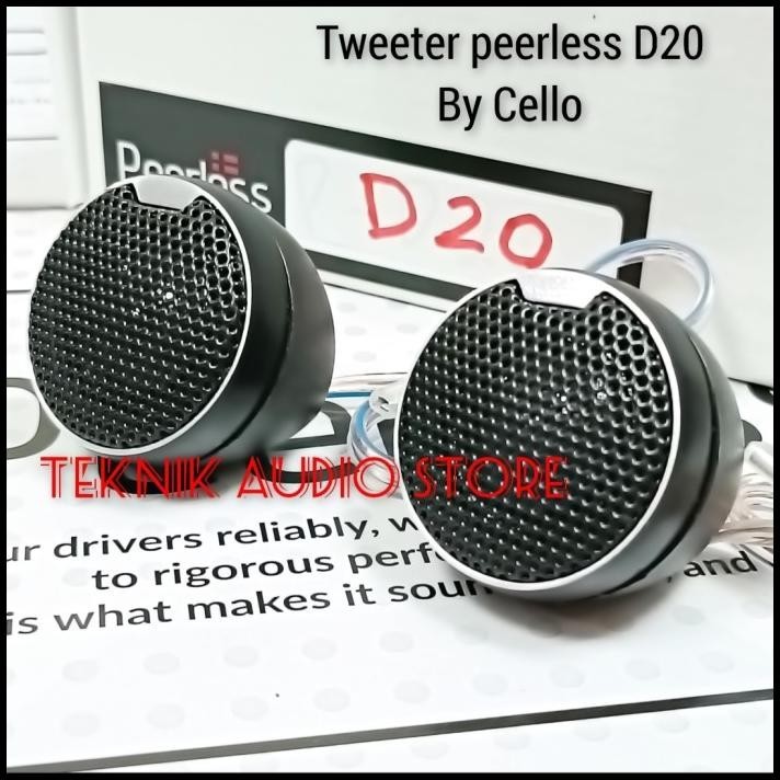 TERBARU TWEETER PEERLESS SILK DOME TWEETER BY CELLO  