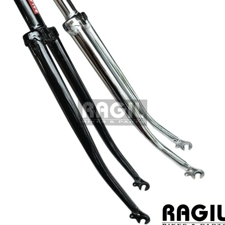 Gratis Ongkir Fork Sepeda Balap 27 Lama Jadul X 1 1/4 700C 700 C Hitam Chrome Krom Fixie Road Bike G