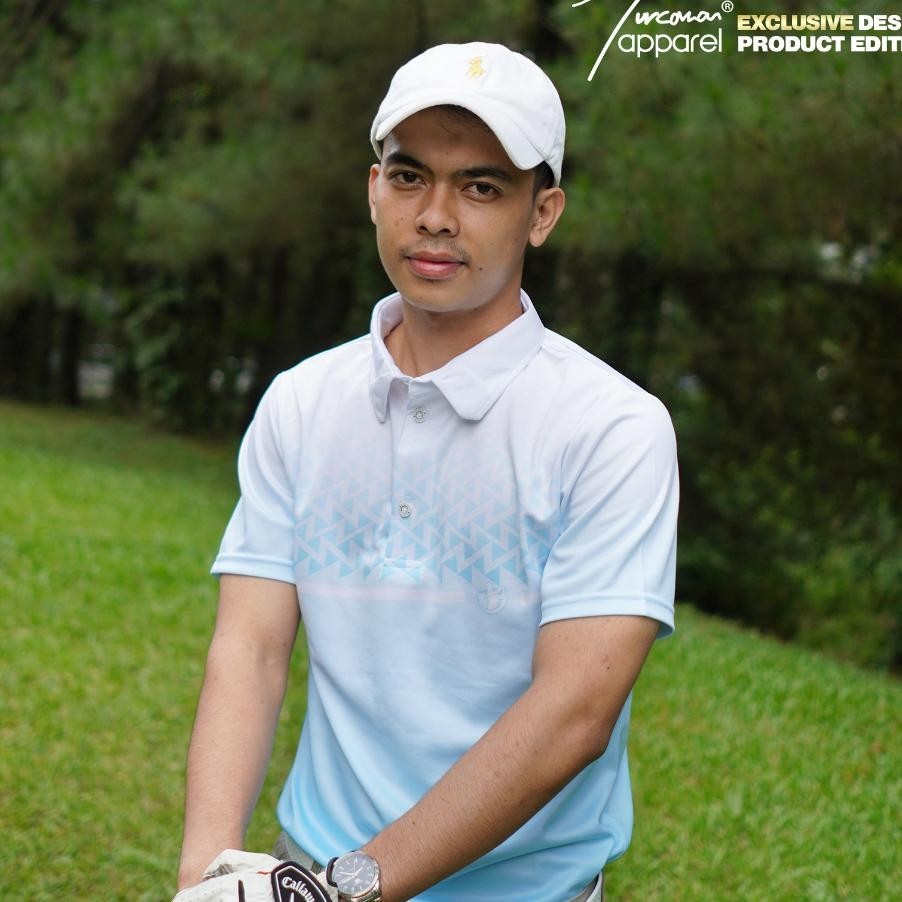 Jersey Kaos Golf Pria Atasan Polo Shirt Dry Fit Printing