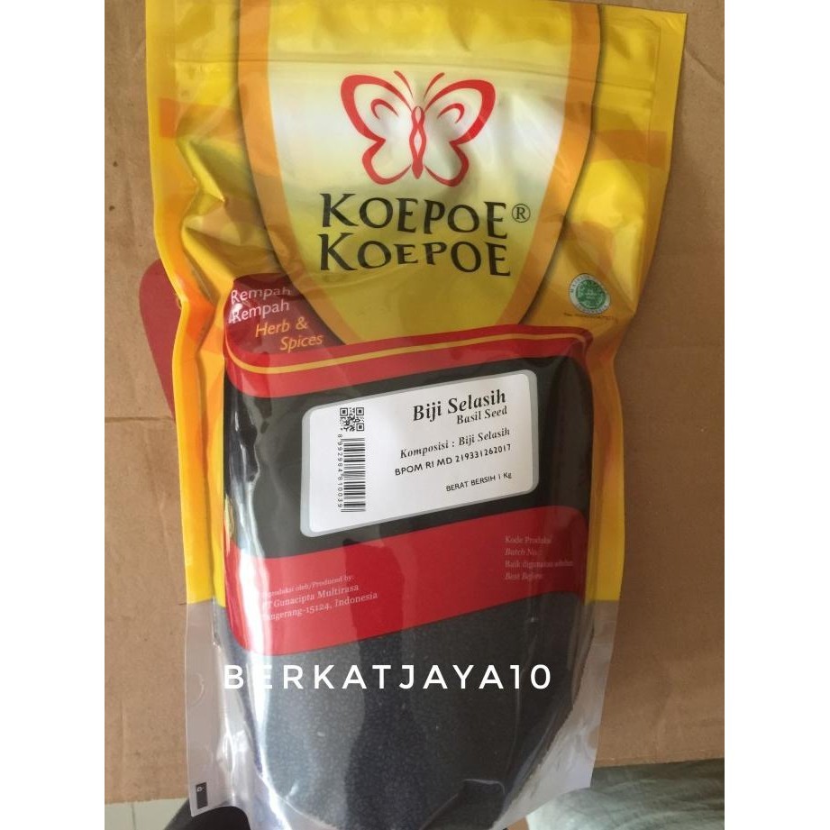 

Biji Selasih Koepoe Koepoe Basil Seeds 1 kg kupu kupu murah CS