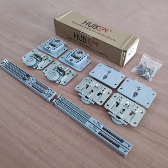 Roda Tanpa Rel Pintu Lemari Sliding Geser Slowmotion Huben 452 / 2 Pnt