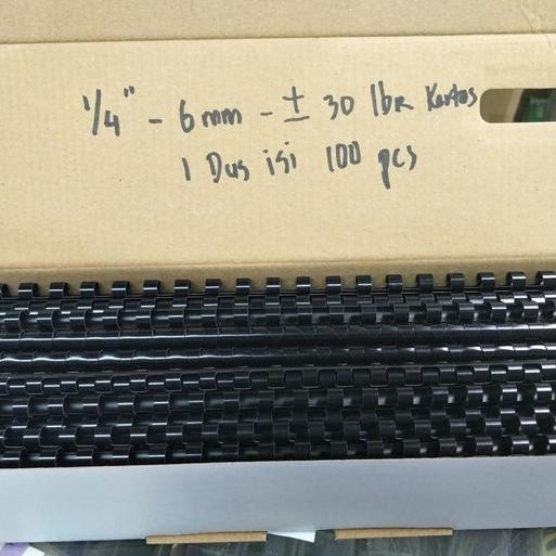 Spiral Plastik Jilid 1/4 Inch 6Mm Folio 23 Lubang Ring Jilid Plastik