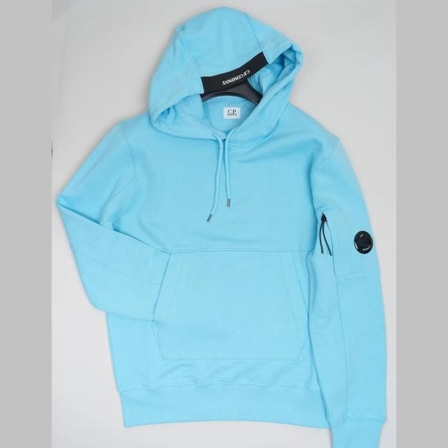 Cp Company Arm Lens Hoodie Sky Blue Original