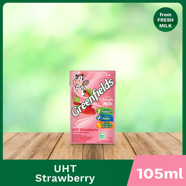 

Greenfields Susu UHT Strawberry 105ml