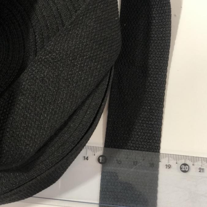 Webbing / tali tas polyester hitam