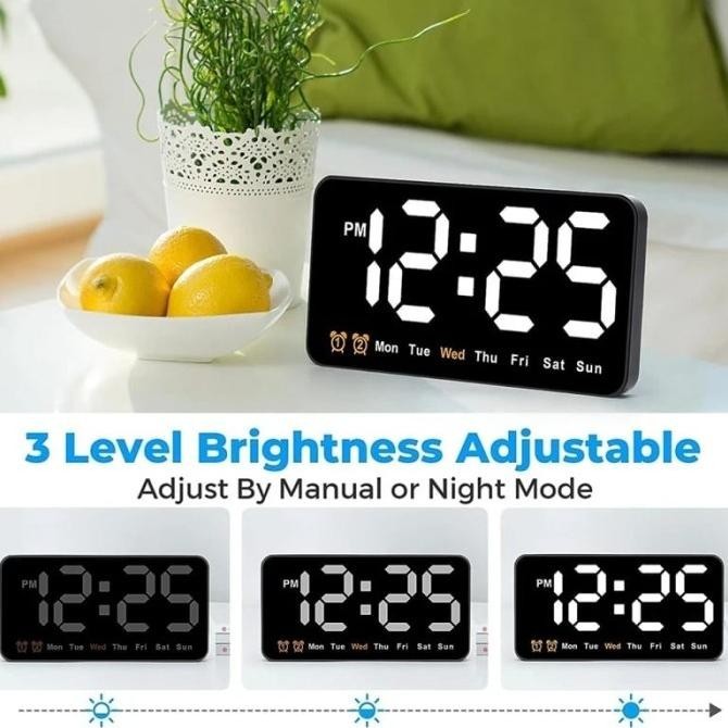 

JD-6638 SOHA Jam Meja Dinding Digital LED Layar Besar Design Elegan KS