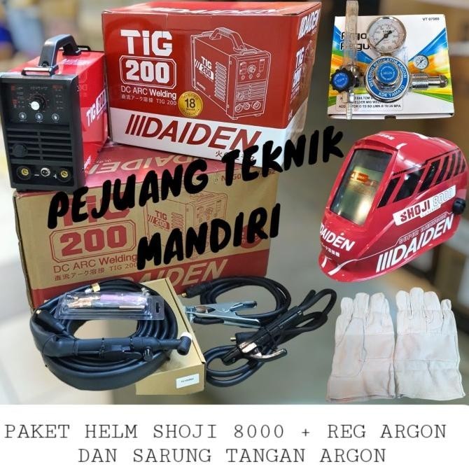 Mesin Las Argon Daiden Tig 200 Pulse / Trafo Las Argon Daiden Tigi 200