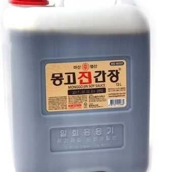 

Monggo Kecap Asin Soy Sauce Jin Gan Jang Multipurpose 13 Ltr Korea