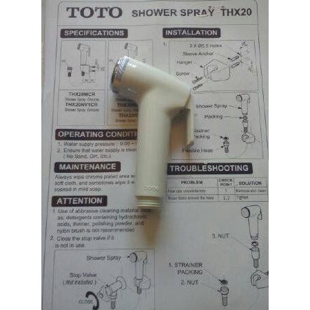 Kepala Shower spray jet Washer TOTO