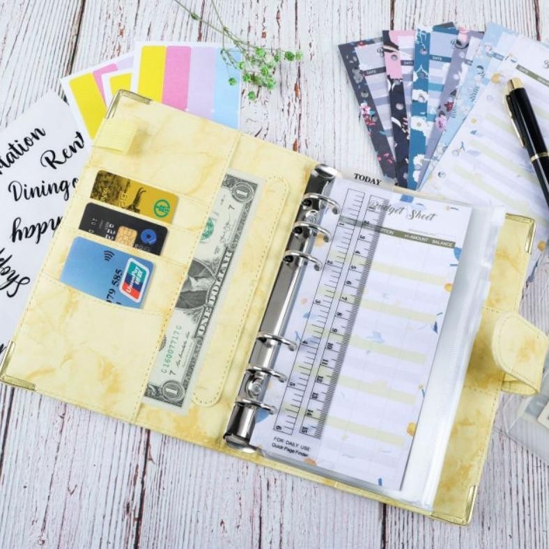 

uy-23 Dompet Budgeting Binder Keuangan Catatan Buku Financial Modern Impor Murah Terlaris