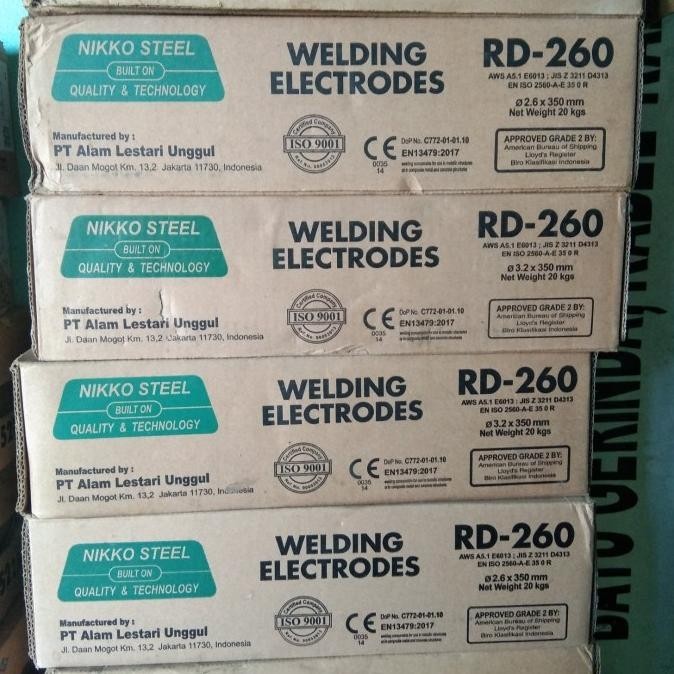 Kawat Las Nikko Steel Rd260 Rd-260 2.6Mm 3.2Mm
