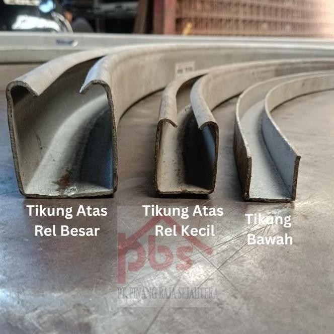 Ready Rel Tikung Atas Pintu Besi (Rel Besar) Murah