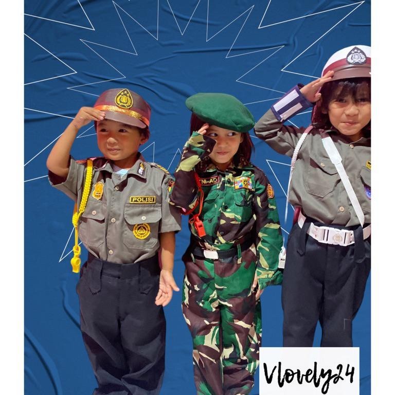Discount Pocil Baju Profesi Anak Seragam Karnaval Anak  Polisi Lalu Lintas Anak
