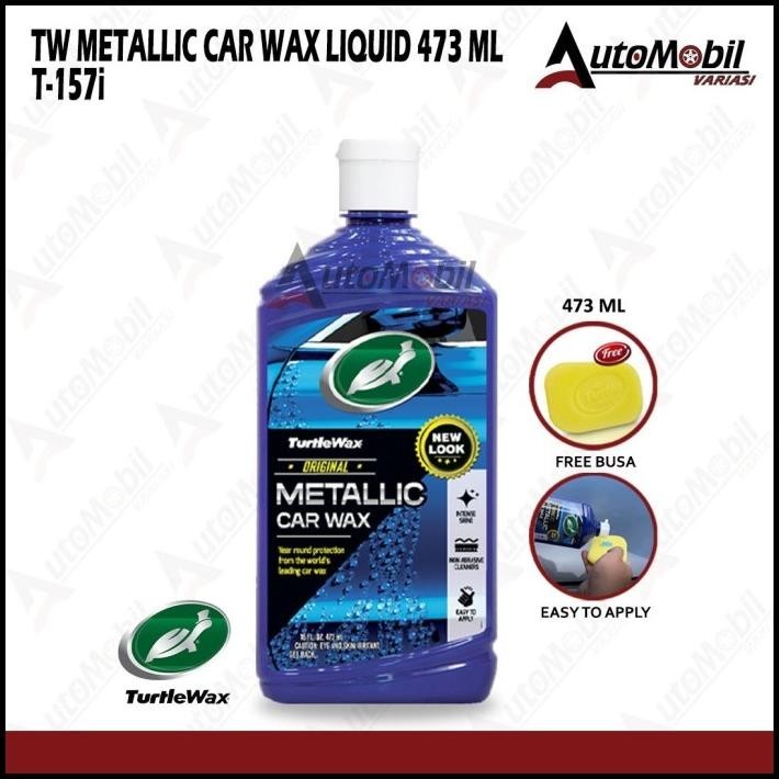 DISKON TURTLE WAX METALLIC CAR WAX LIQUID, METALIK WAX, PENGKILAP MOBIL 