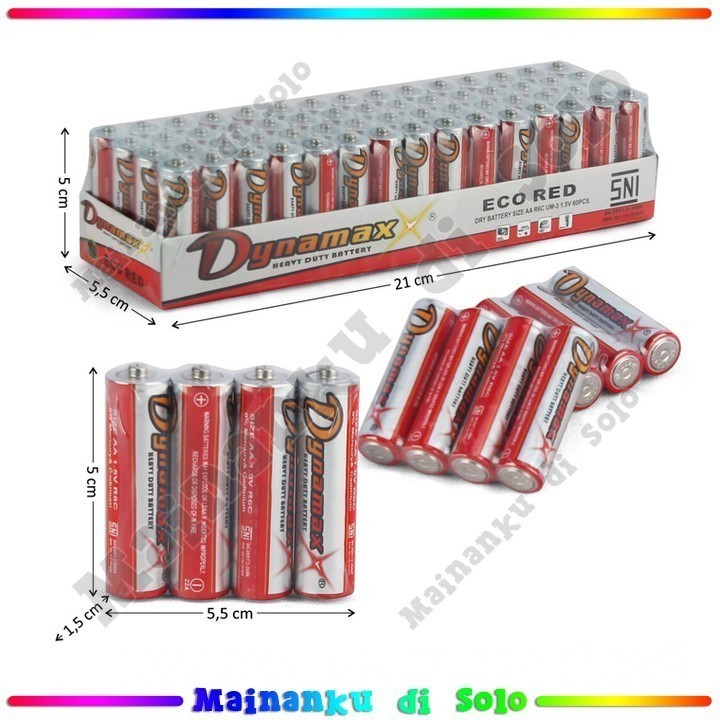 [Mainanku] Batu Baterai AA Dynamaxx 60 Pcs Dynamaxx Slop GROSIR Mainan Anak