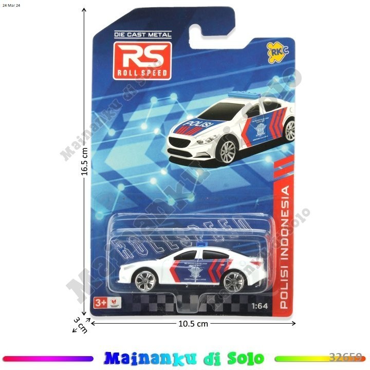 [Mainanku] Diecast Mobil Skala  1:64 Mobil Tanpa Mesin Roll Speed Mainan Anak