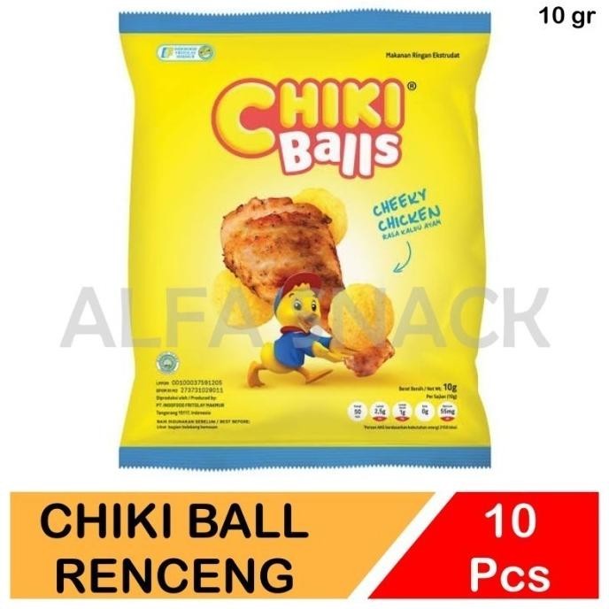 

wes-24 Chiki Ball Renceng Aneka Rasa Isi 10 Pcs x 16 gram / Ayam - Keju - Cokelat Berkualitas