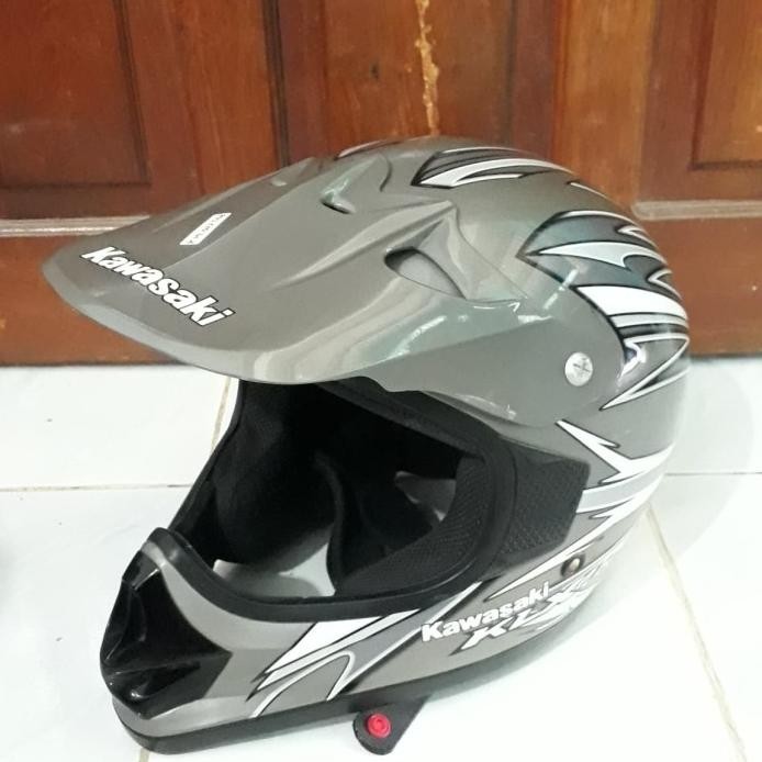 HELM KLX KAWASAKI CROSS GRAY LIGHT