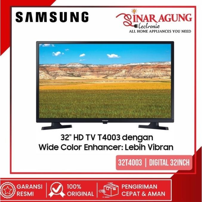 Samsung Led Tv 32 Inch T4003 - Ua32T4003Akxxd / 32T4003 Garansi Resmi