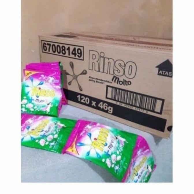 Diterjen Rinso Molto Bubuk 1000 An Renceng 1 Dus Isi 126 Pcs Murah Ok