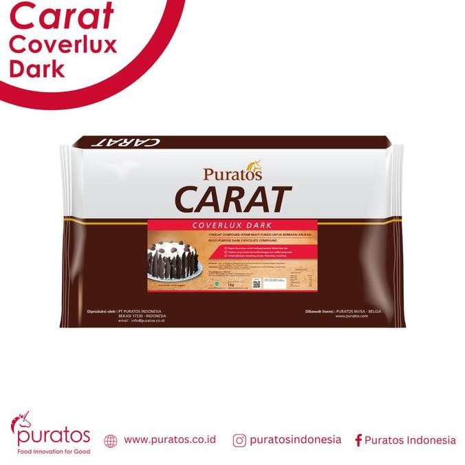 

Puratos Carat Coverlux Dark / Chocolate Compound / Cokelat Batang