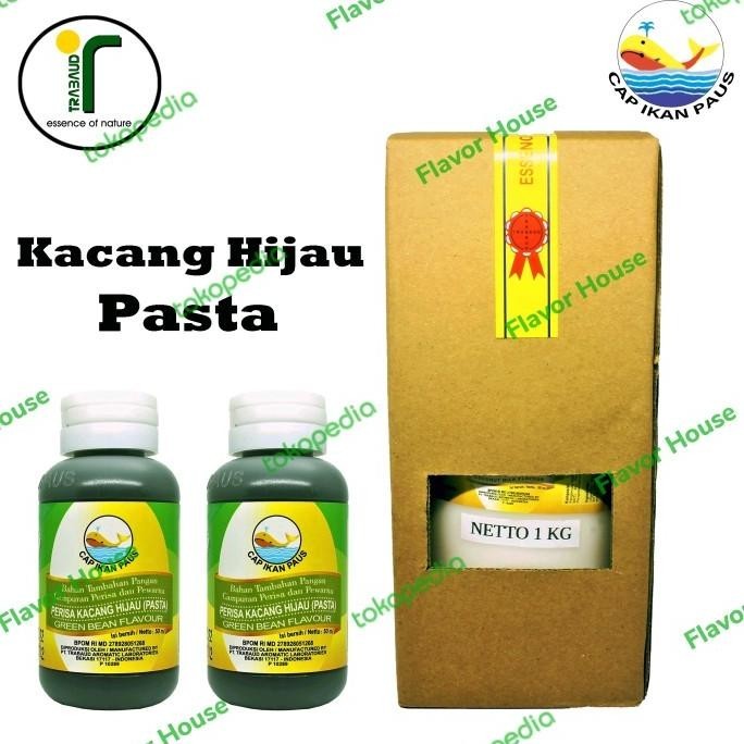 

(1 Kg) Perisa Kacang Hijau Pasta Green Beans Flavor Cap Ikan Paus