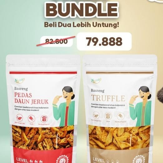 

Bundle Basreng Nyuap Pedas Daun Jeruk Dan Truffle 200 Gram