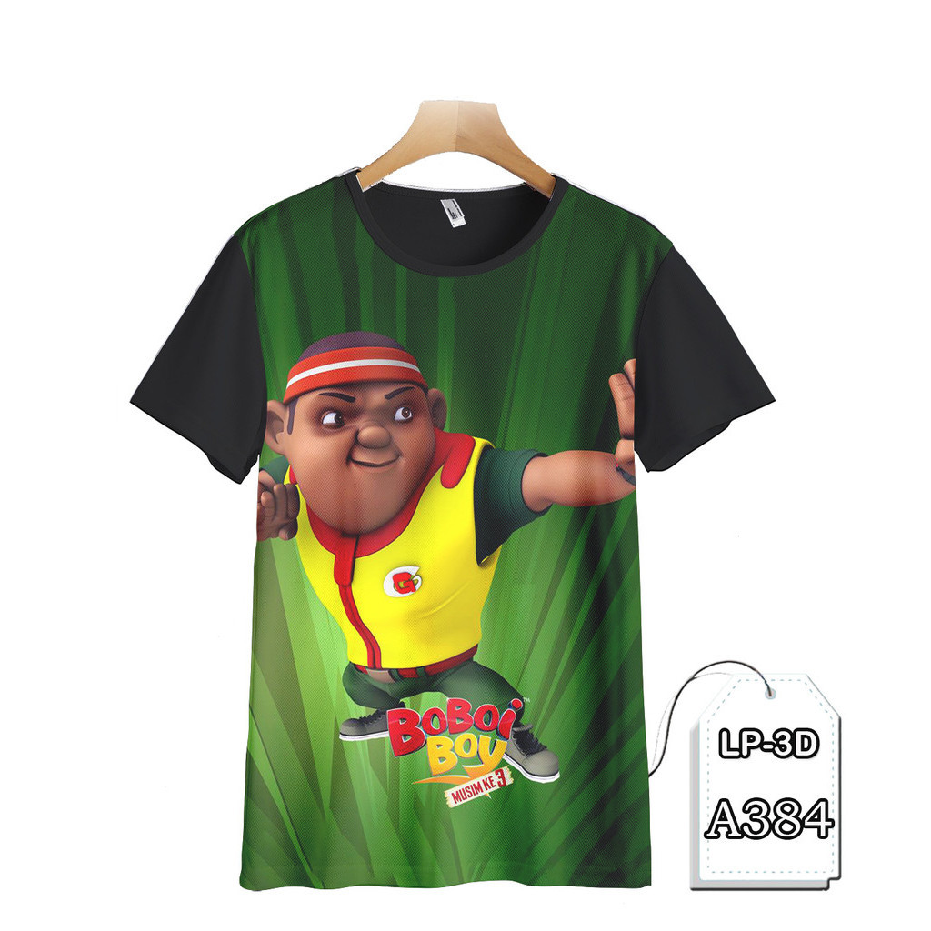 Baju Boboiboy Gopal Kaos Boboiboy Anak Printing 3D #LP3D-A384