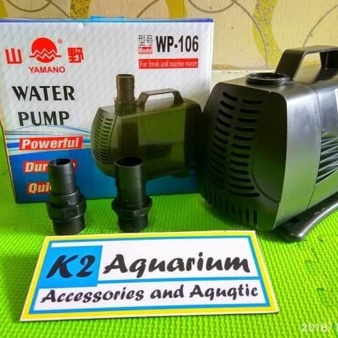 Yamano Wp 106 Pompa Filter Sirkulasi Aquarium Hidroponik Kolam Koi
