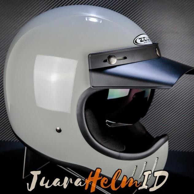 Zeus Helm Zs916 D Solid / Audi Gray / Zs916D - Zs 916 Retro Classic