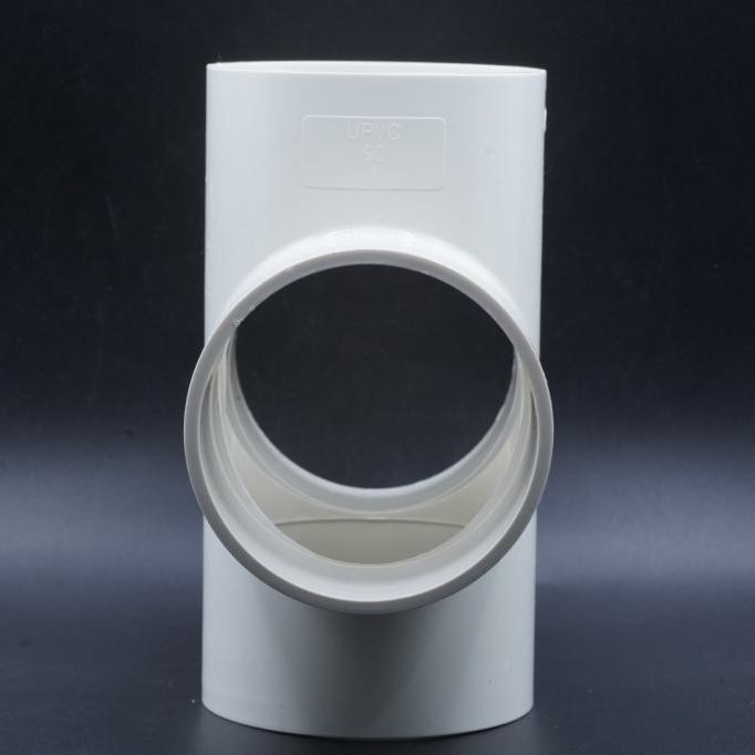 Fitting 4 Arah Way Tee T Cross White Inner Diameter 90Mm 90 Mm For Pipa Pvc 3-1/4 Inch Hidroponik Ko