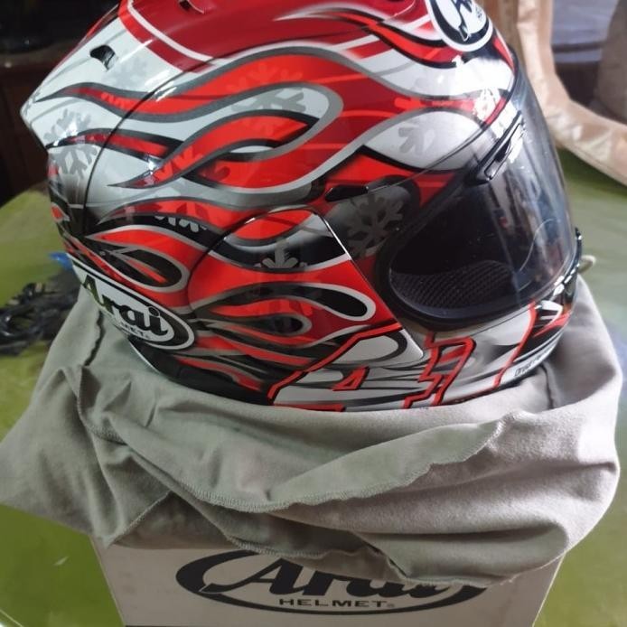 HELM ARAI HAGA FIRE AND ICE RX7RR5