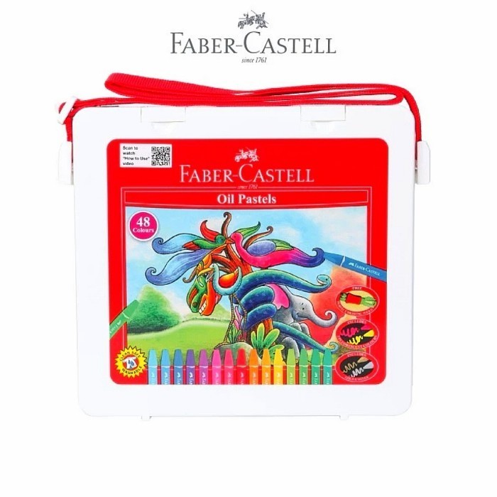 

Crayon Hexagonal Oil Pastel 48 Faber-Castell Plastic Bag