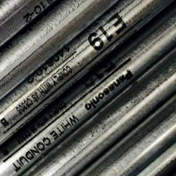 Pipa Conduit E19 Panasonic Steel Pipe Besi E-19 1/2inch Panjang 3.66mtr