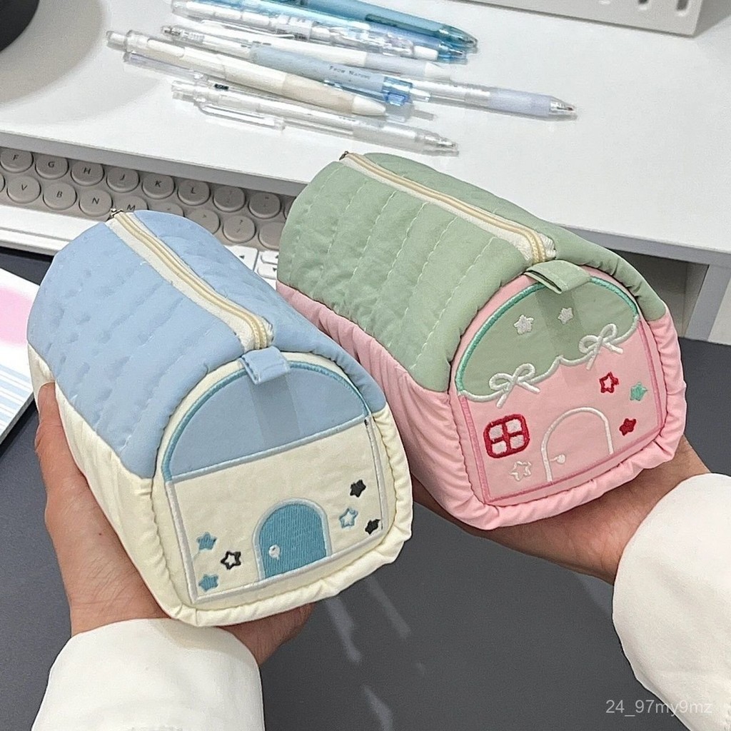 

insPencil Case Niche House Cute Large Capacity Good-looking Storage Stationery Stationery Box Buggy Bag Student FMMG