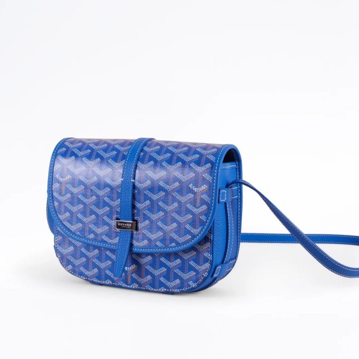 TAS WANITA GOYARD BELVDERE PM SKY BLUE ORIGINAL