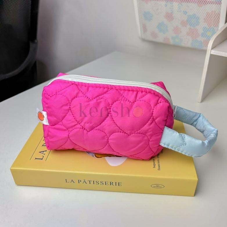 

Fgs-3 Kensho Kotak Pensil Sleting Motif Love Hati Handle Pastel / Pouch Makeup Aesthetic / Tas Aksesoris Wanita Lucu Import / Zipper / Hearts Cuci Gudang