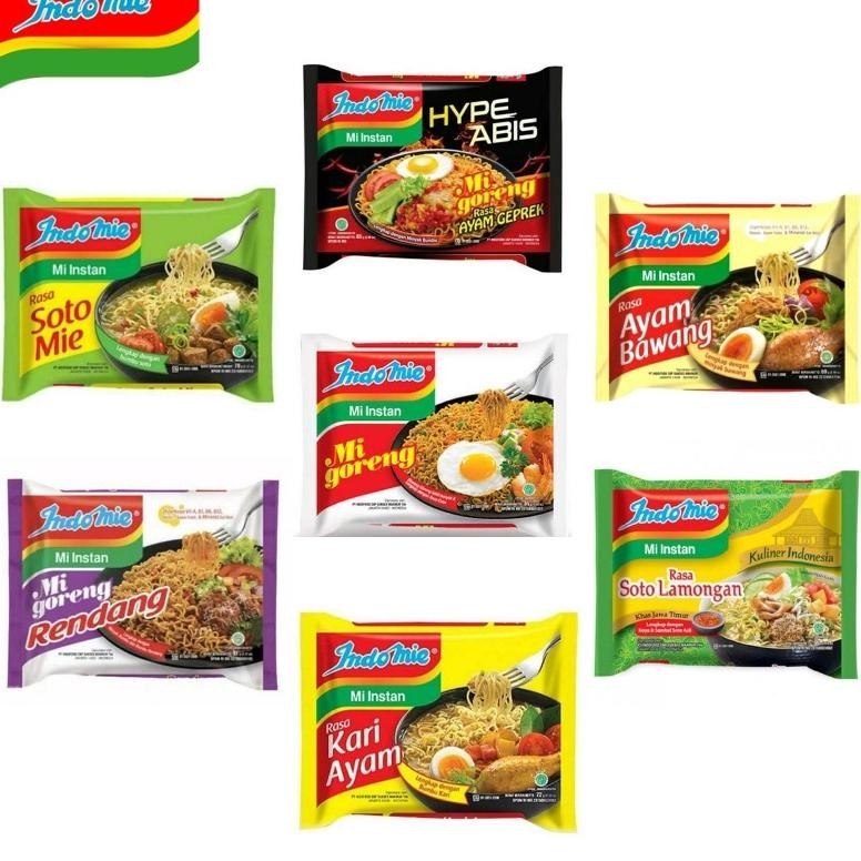 

New Produk Indomie Mie Instan Goreng & Kuah All Varian Soto / Ayam Geprek / Bawang / Rendang / Lamongan .