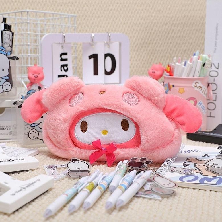 

D-54 Ntl St5 Pencil Case Sanrio Kuromi Cinnamoroll My Melody Pocchacco / Tempat Kotak Pensil Alat Tulis Cuci Gudang