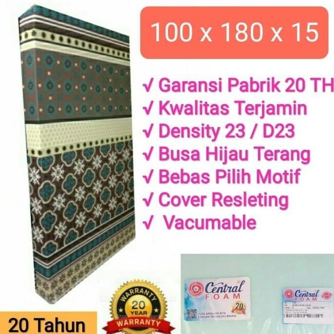 [ CENTRAL GROSIR ] KASUR UKURAN 100 X 180 X 15 GARANSI RESMI 20 TH 2807T