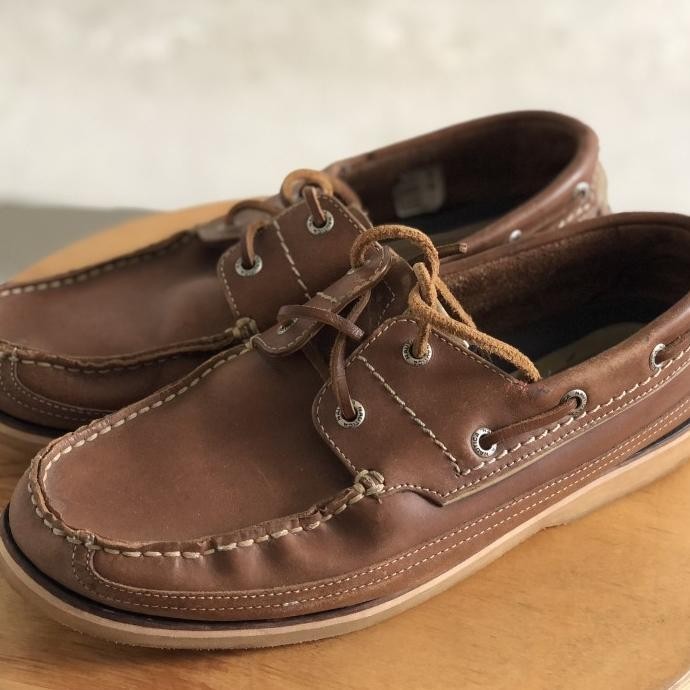 NAUTICA BOAT LEATHER SHOES US 8.5 FIT 43 NOT TIMBERLAND SEBAGO SPERRY