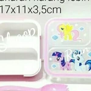 Lunch Box Kotak Tempat Makan Anak Kter Kuda Poni My Little Pony