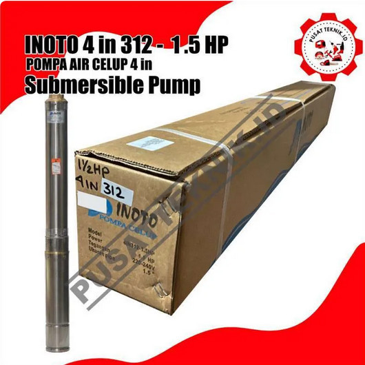 SUBMERSIBLE INOTO 4IN312 1.5HP POMPA CELUP SUBMERSIBLE 4INCH 1.5HP